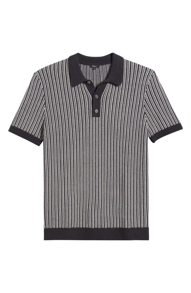 Rails Royce Stripe Knit Polo, Alternate, color, Navy Grey
