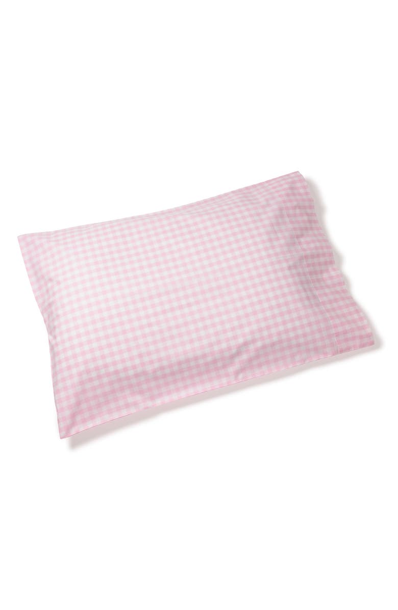 Petite Plume Signature Collection Gingham Set of 2 Pillowcases, Main, color, Pink