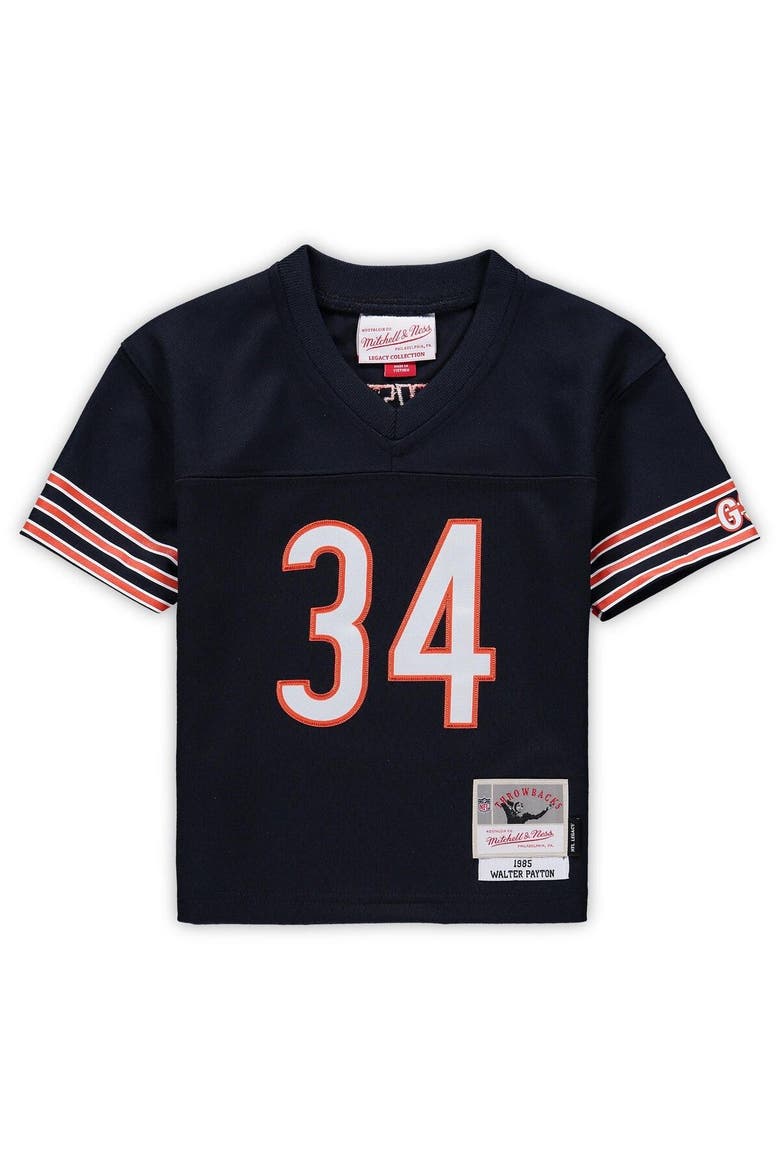 Toddler Mitchell & Ness Walter Payton Navy Chicago Bears 1985 Retired Legacy Jersey, Alternate, color, Navy