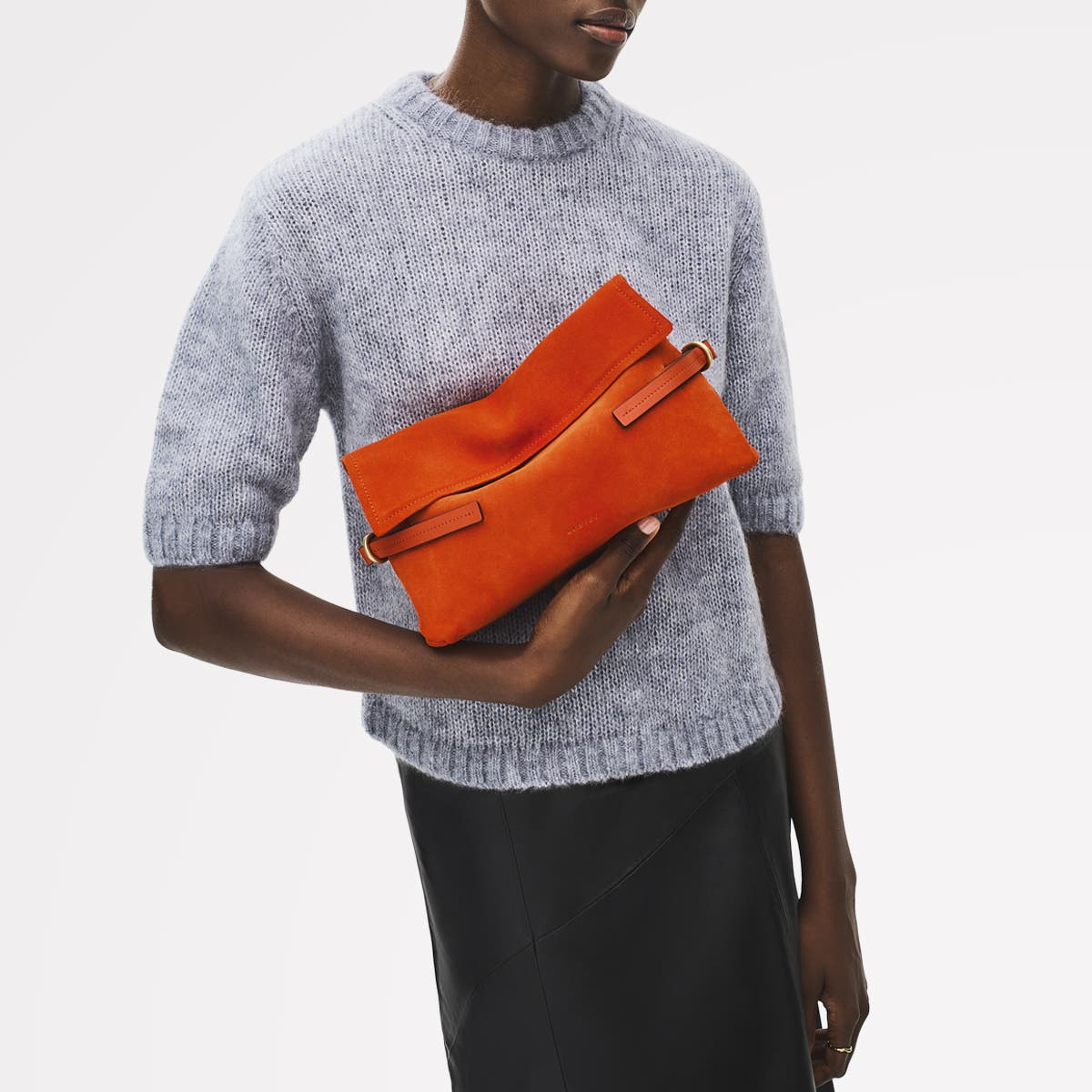 Radley Fleet Street - Suede Medium Flapover Clutch, Alternate, color, 