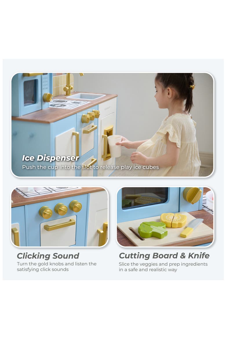 Little Chef Hampton Play Kitchen & Accessories, Alternate, color, BLUE
