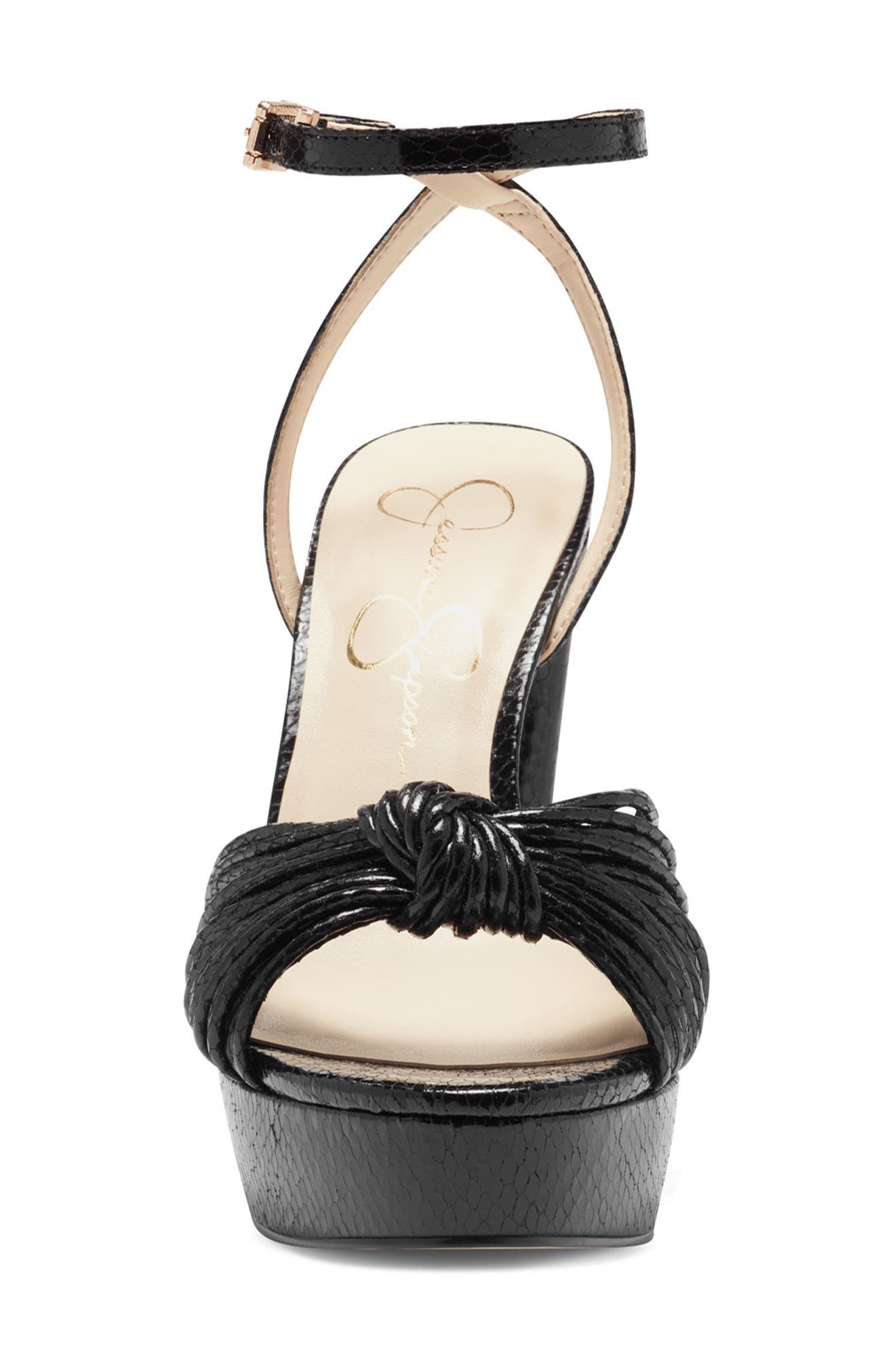 Immie Platform Sandal, Alternate, color, BLACK