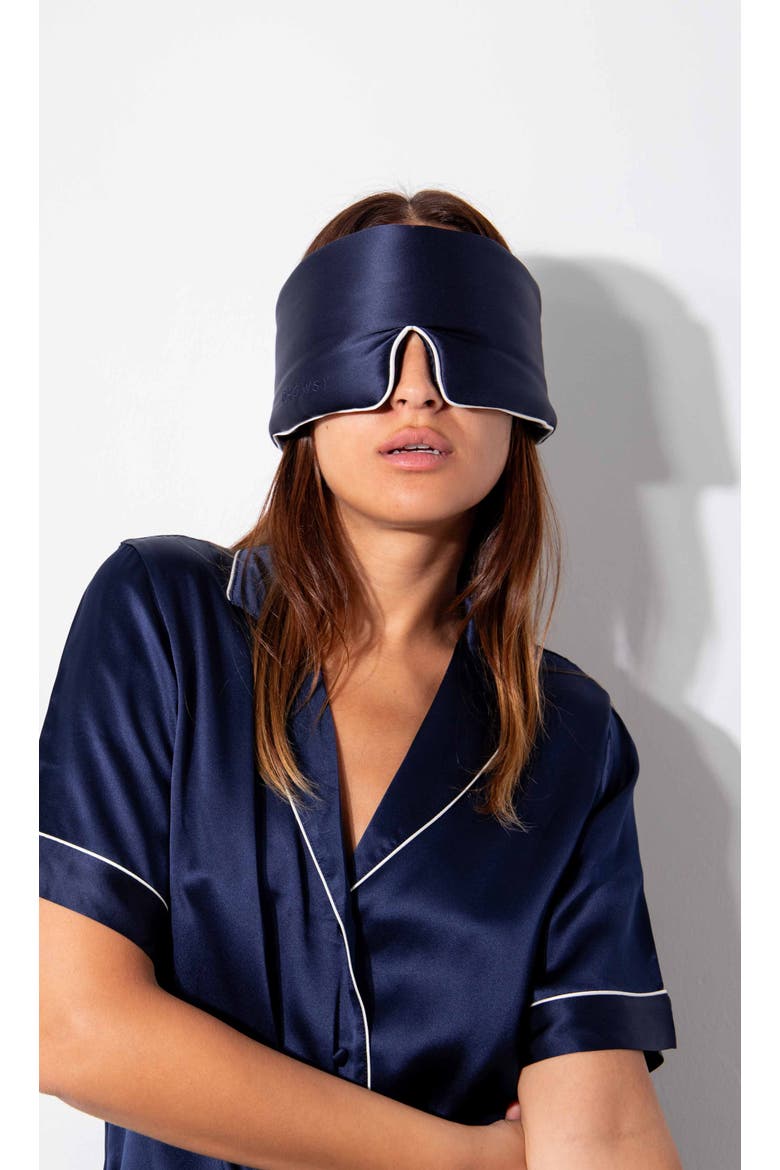 Pipe Dreams Sleep Masks, Alternate, color, Midnight Blue