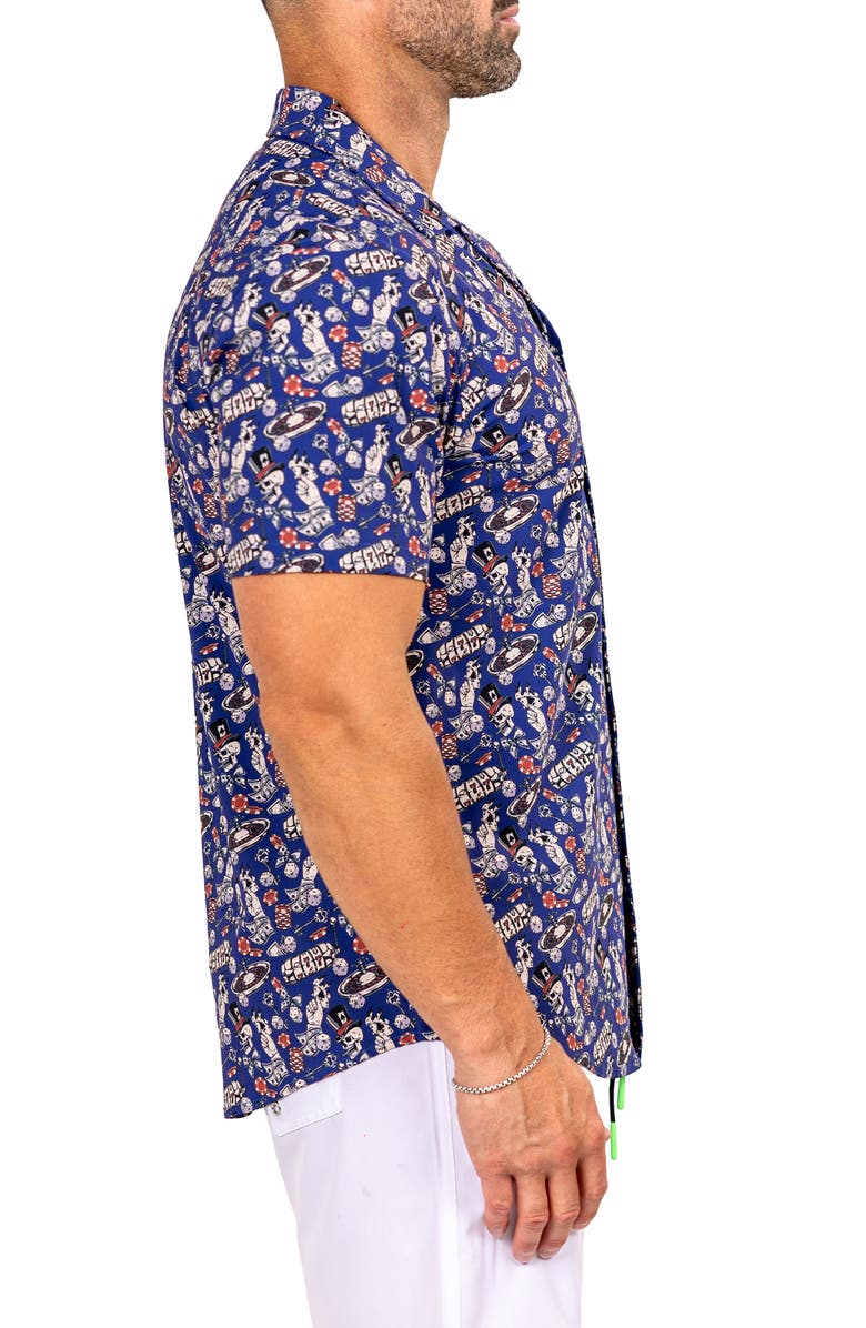 Maceoo Marthy Black Camp Shirt, Alternate, color, 