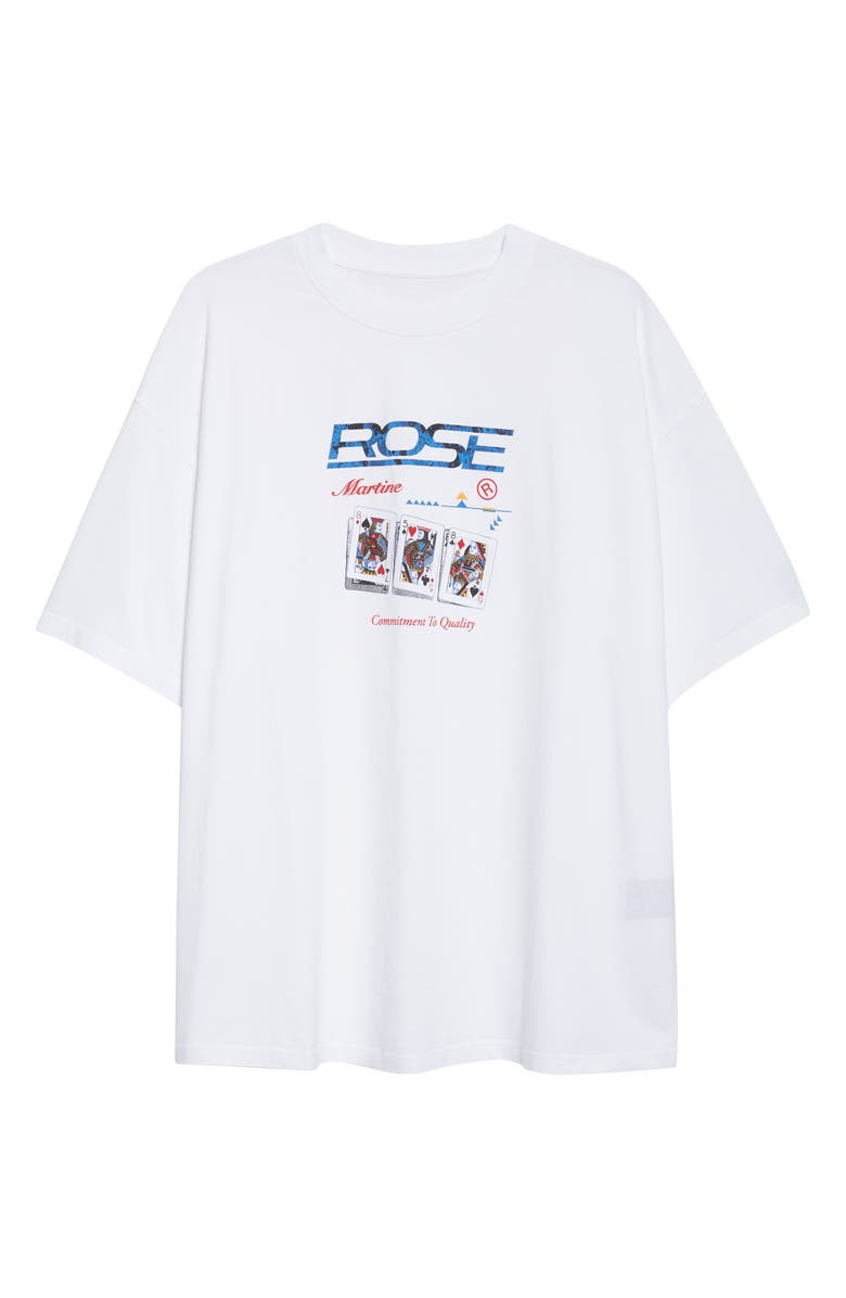 Martine Rose Oversize Short Sleeve Graphic T-Shirt, Alternate, color, White