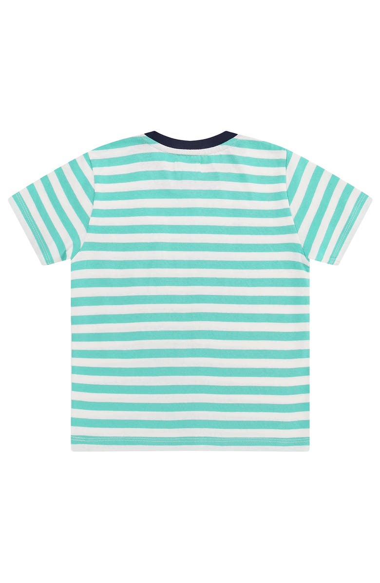 Lilly + Sid Organic Cotton Sail The Seas Slogan T-Shirt, Alternate, color, Green