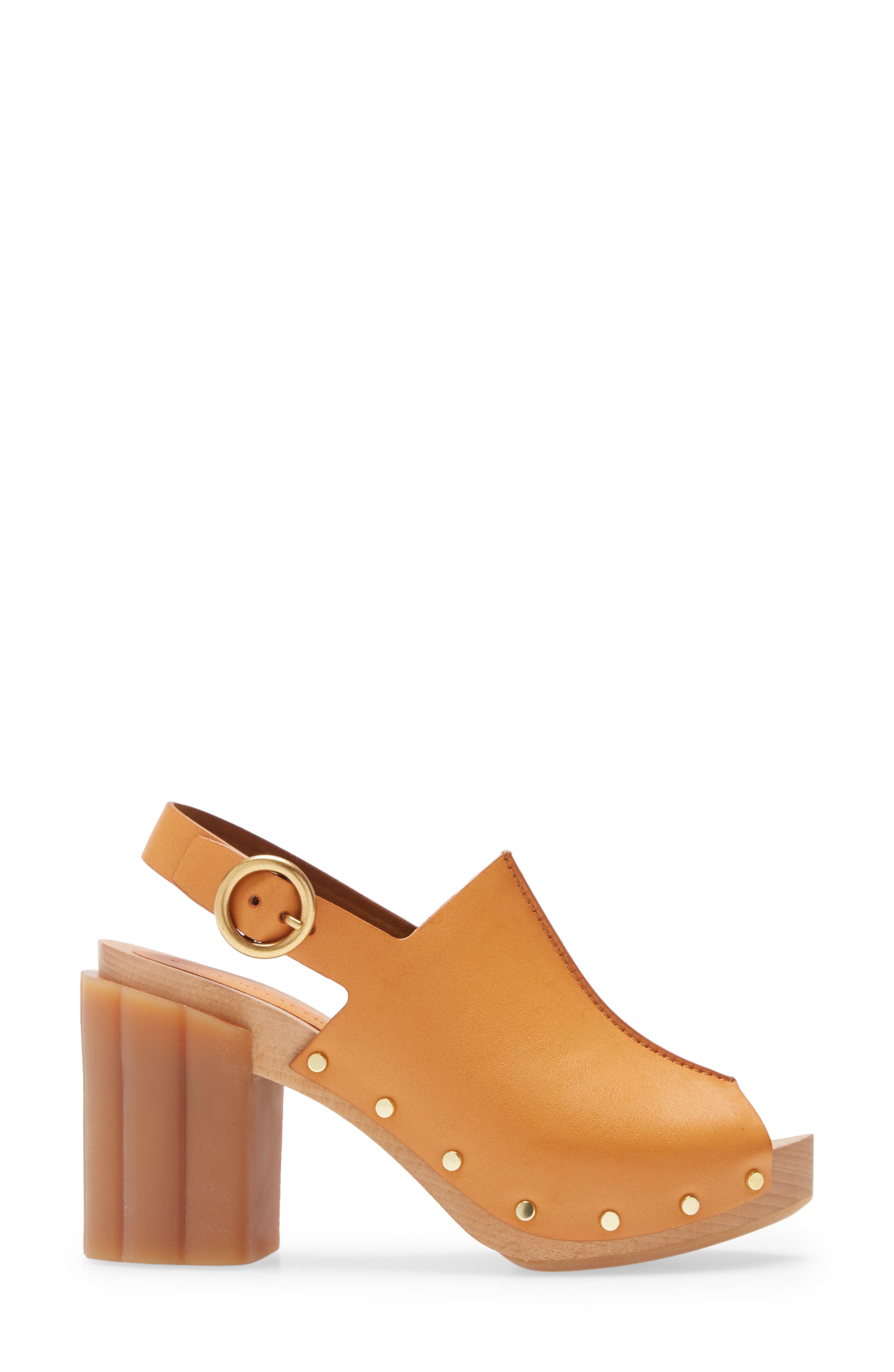 Stella McCartney Daisy Slingback Platform Sandal, Alternate, color, 