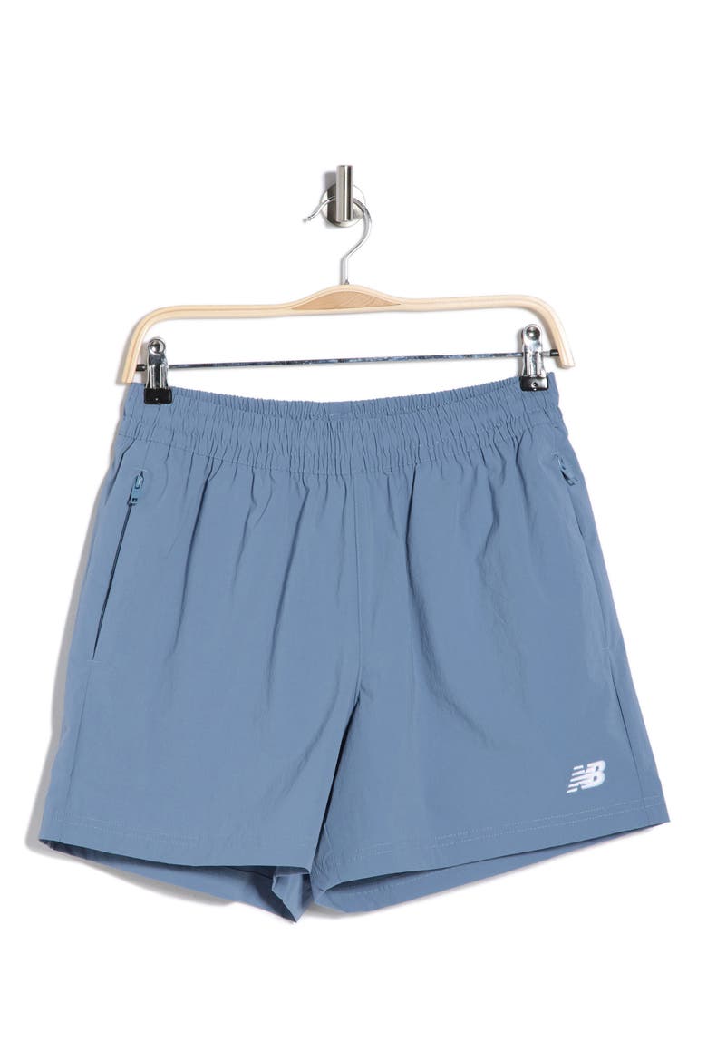 Athletics Woven Stretch Nylon Shorts, Alternate, color, SHORELINE BLUE
