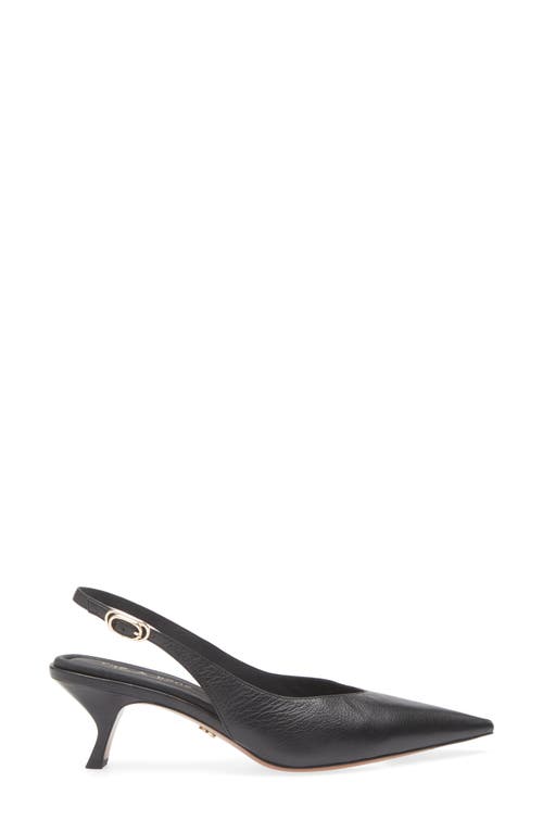 Rag & Bone Madison Slingback Pointed Toe Kitten Heel Pump In Blue