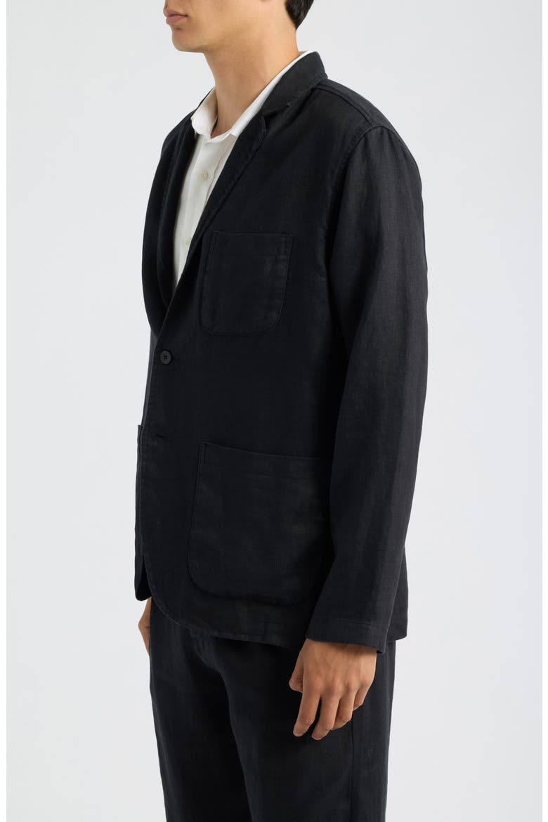 Alta Linen Blazer, Alternate, color, NIGHT