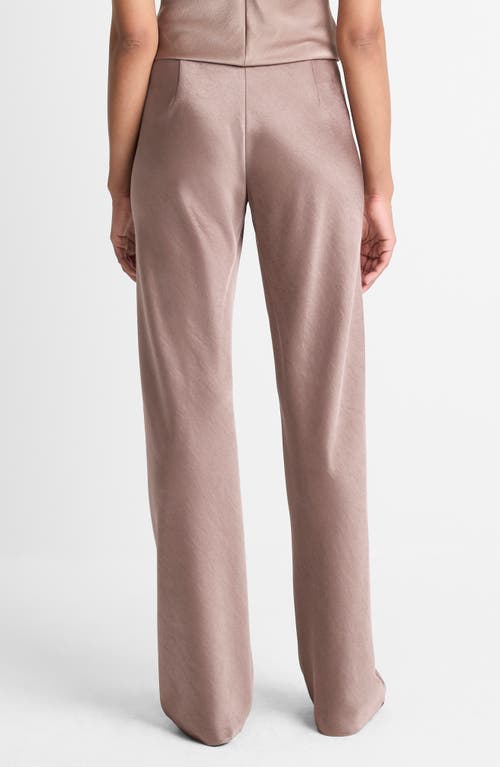 Vince Fluid High Waist Straight Leg Pants In Pink