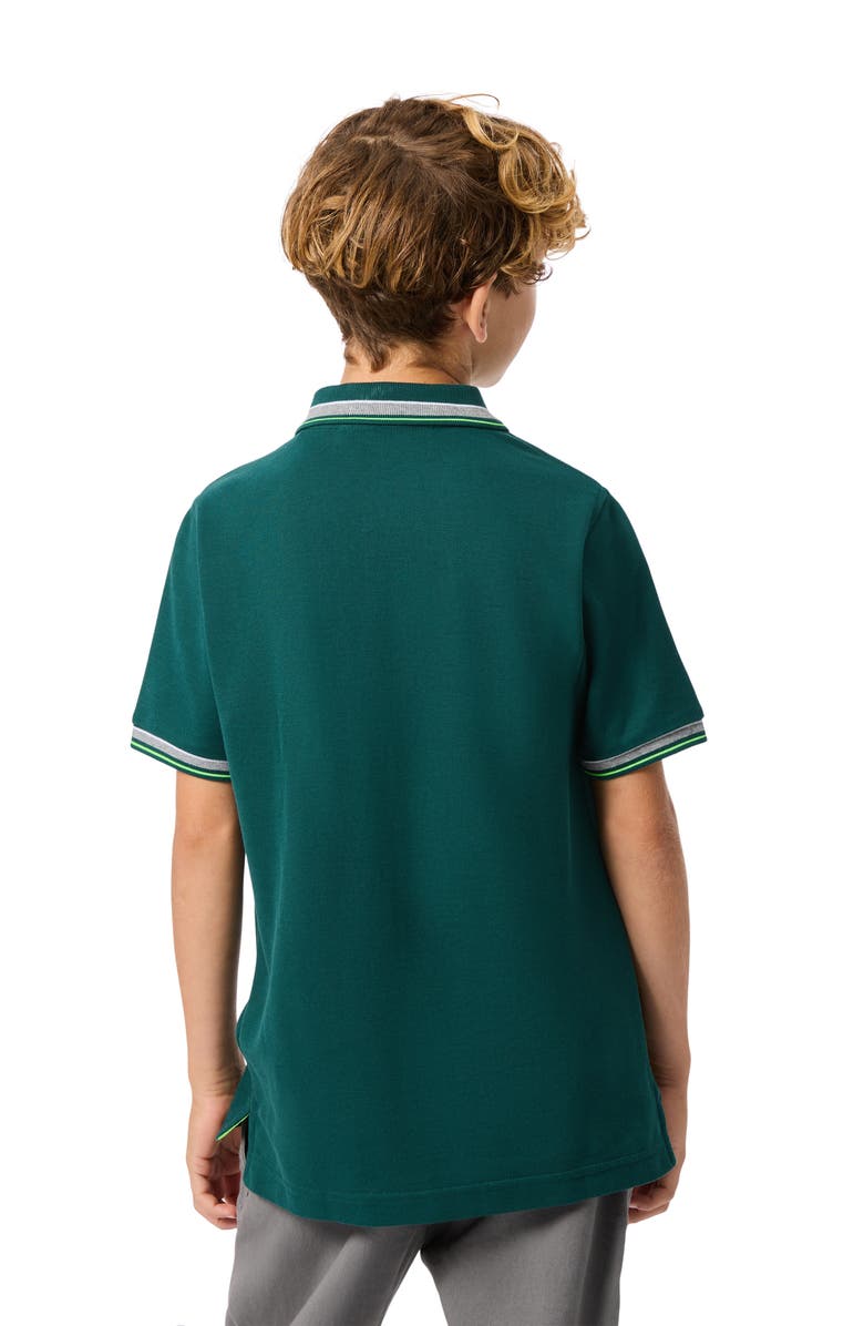 Psycho Bunny Kids' Rockport Piqué Knit Polo, Alternate, color, Sea Moss