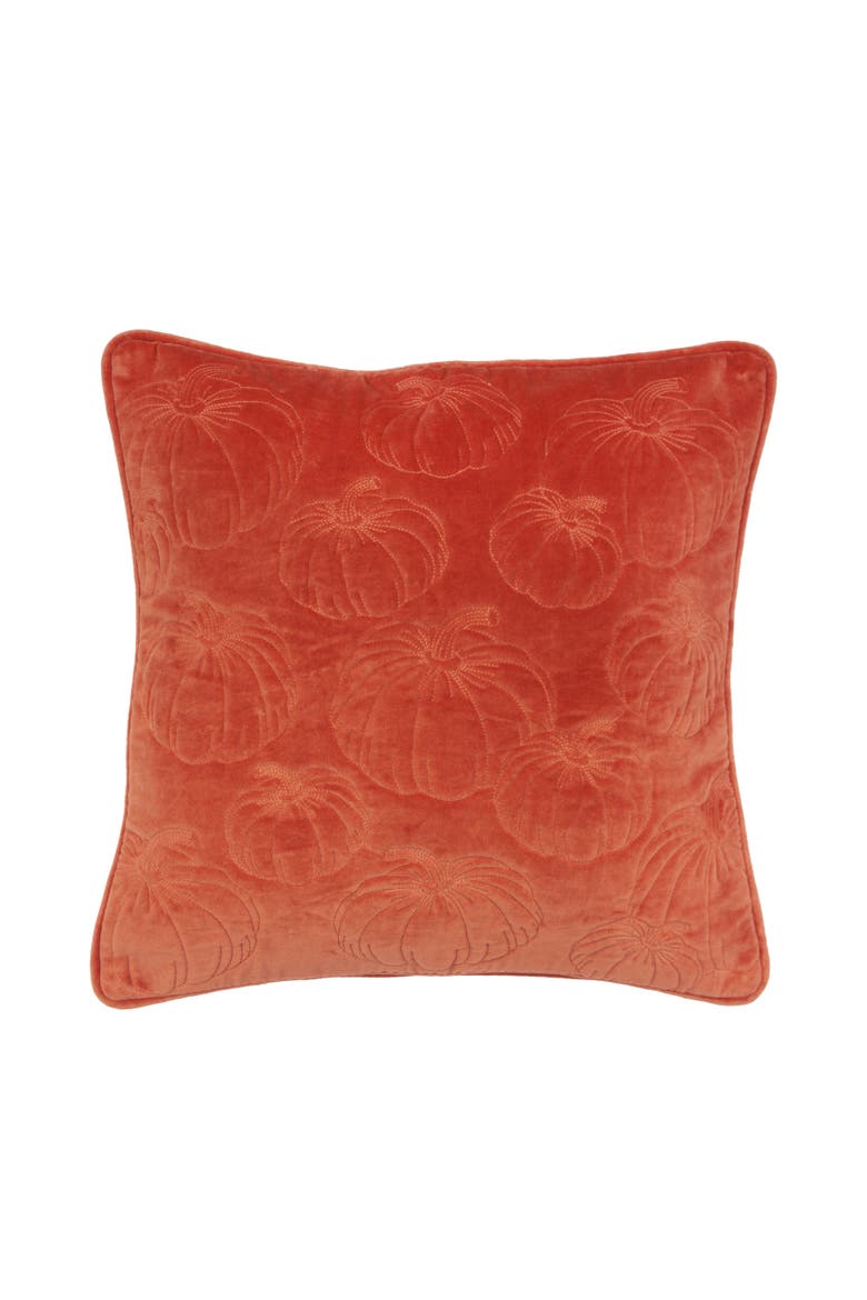 Pumpkin Patch Textured Pillow, Main, color, Orange