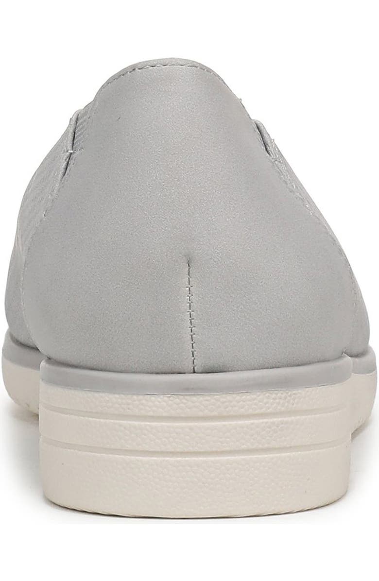 SOUL NATURALIZER Idea Perforated Ballet Wedge Flat, Alternate, color, Grey Perforated Faux Leather