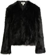 Open Edit Faux Fur Jacket