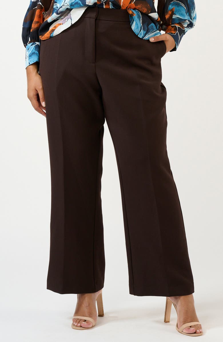 Estelle Arabica Wide Leg Pants, Main, color, Cocoa