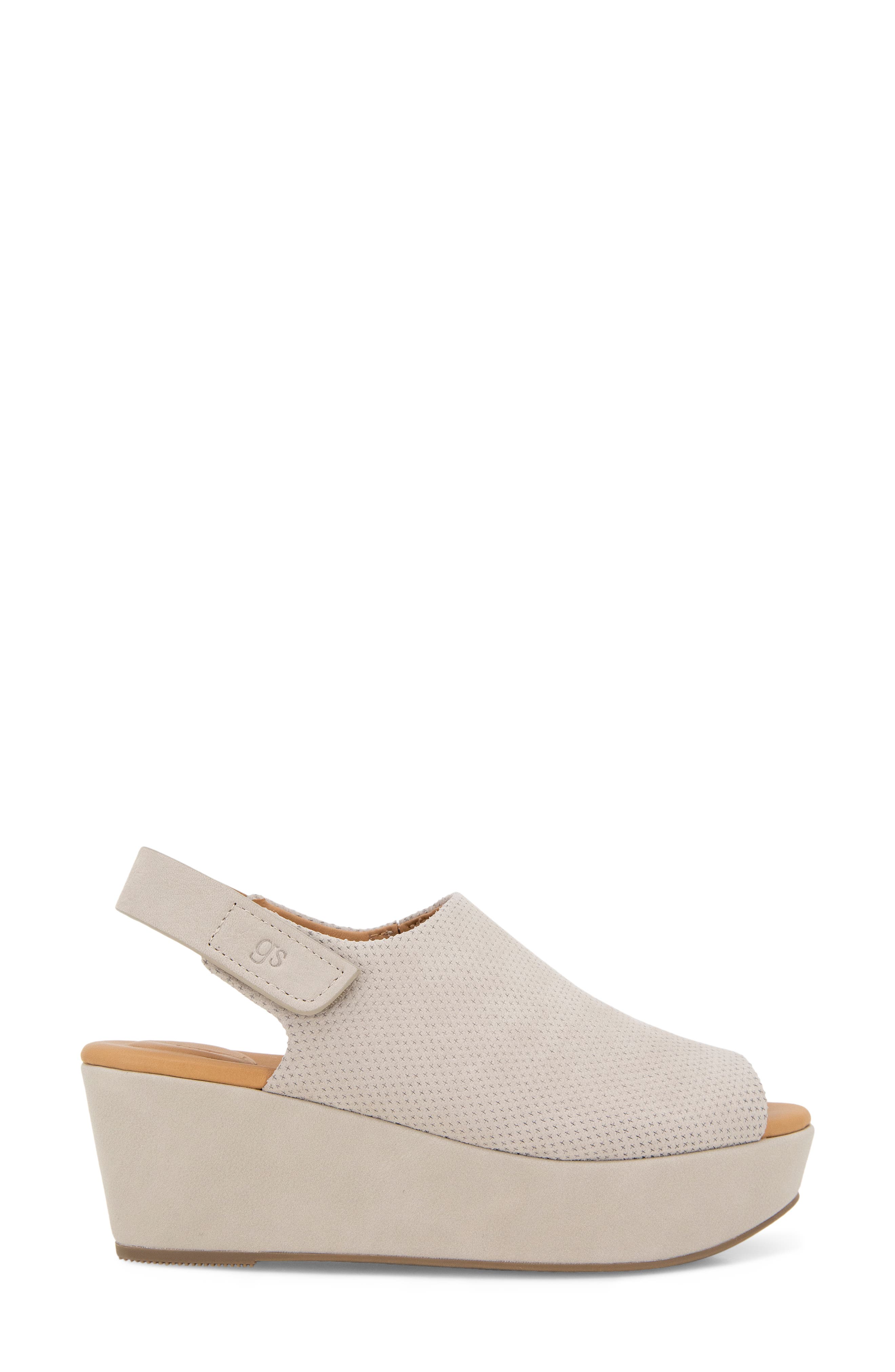 Gentle Souls Nyssina Platform Slingback Sandal, Alternate, color, Mushroom Nubuck