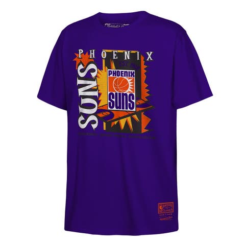 Youth Mitchell & Ness Purple Phoenix Suns Retro '90s Poster T-Shirt