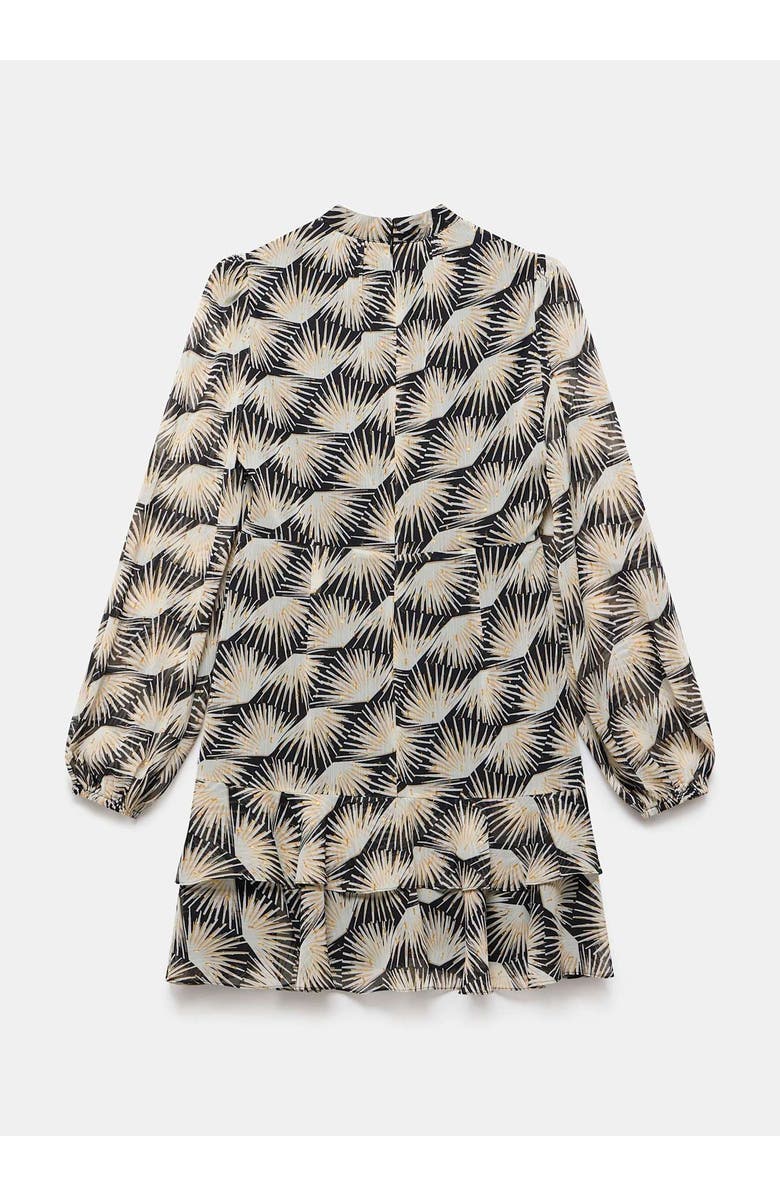 MINT VELVET Geo Print Mini Dress, Alternate, color, Black