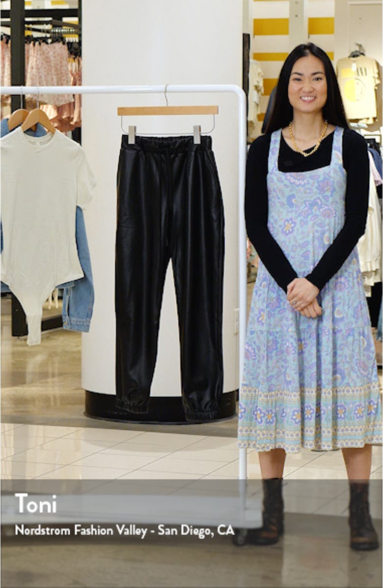 Downtown Faux Leather Joggers, sales video thumbnail