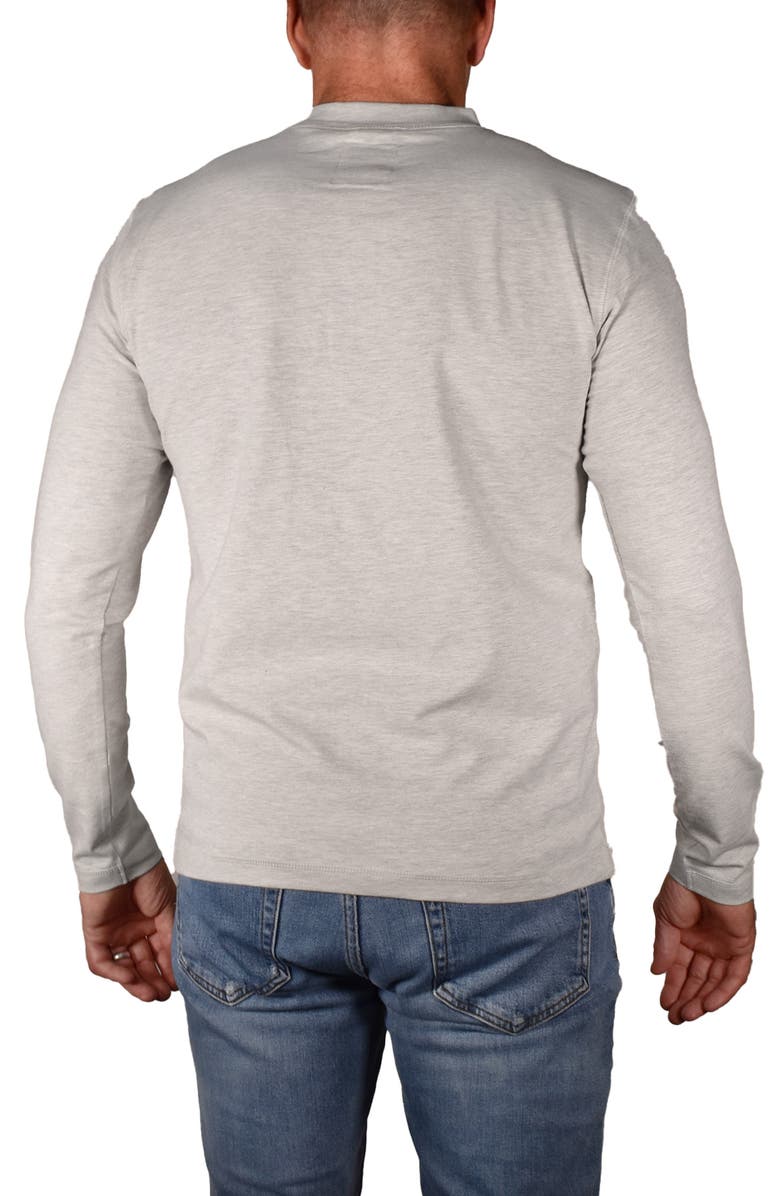 Vintage 1946 Heathered Long Sleeve Henley, Alternate, color, 