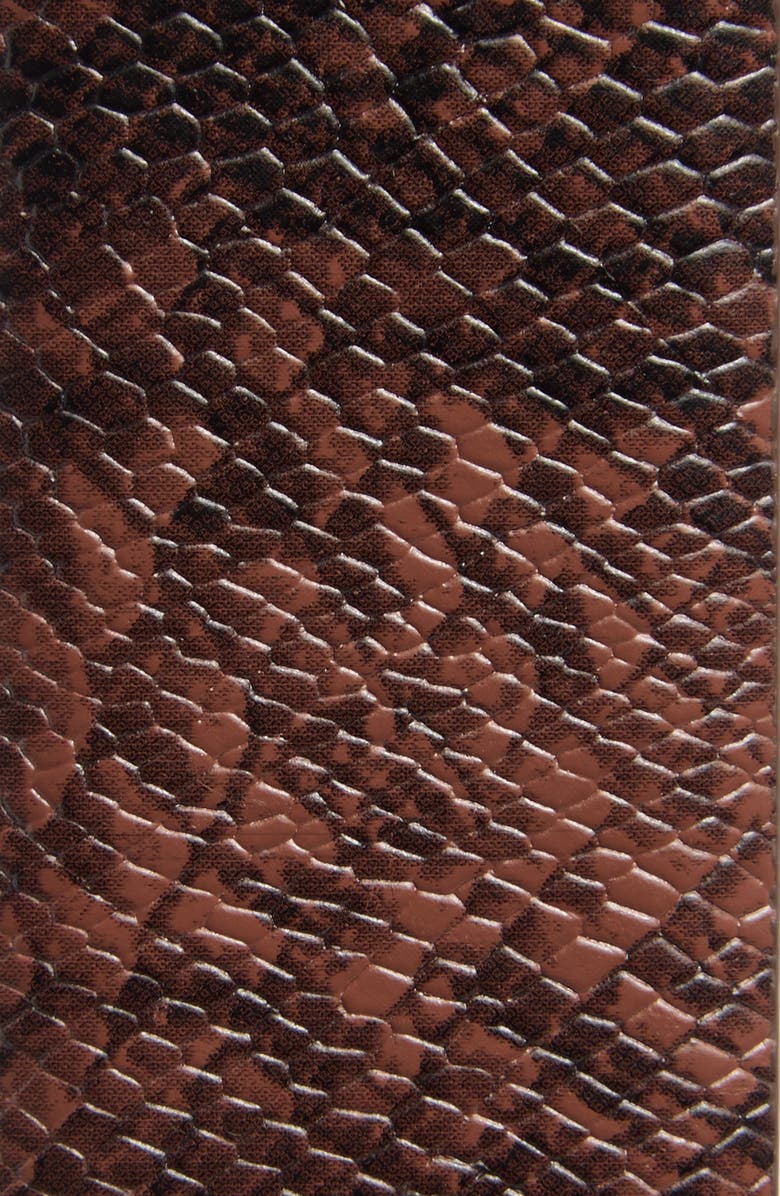 Vince Camuto Python Print Faux Leather Belt, Alternate, color, Chocolate