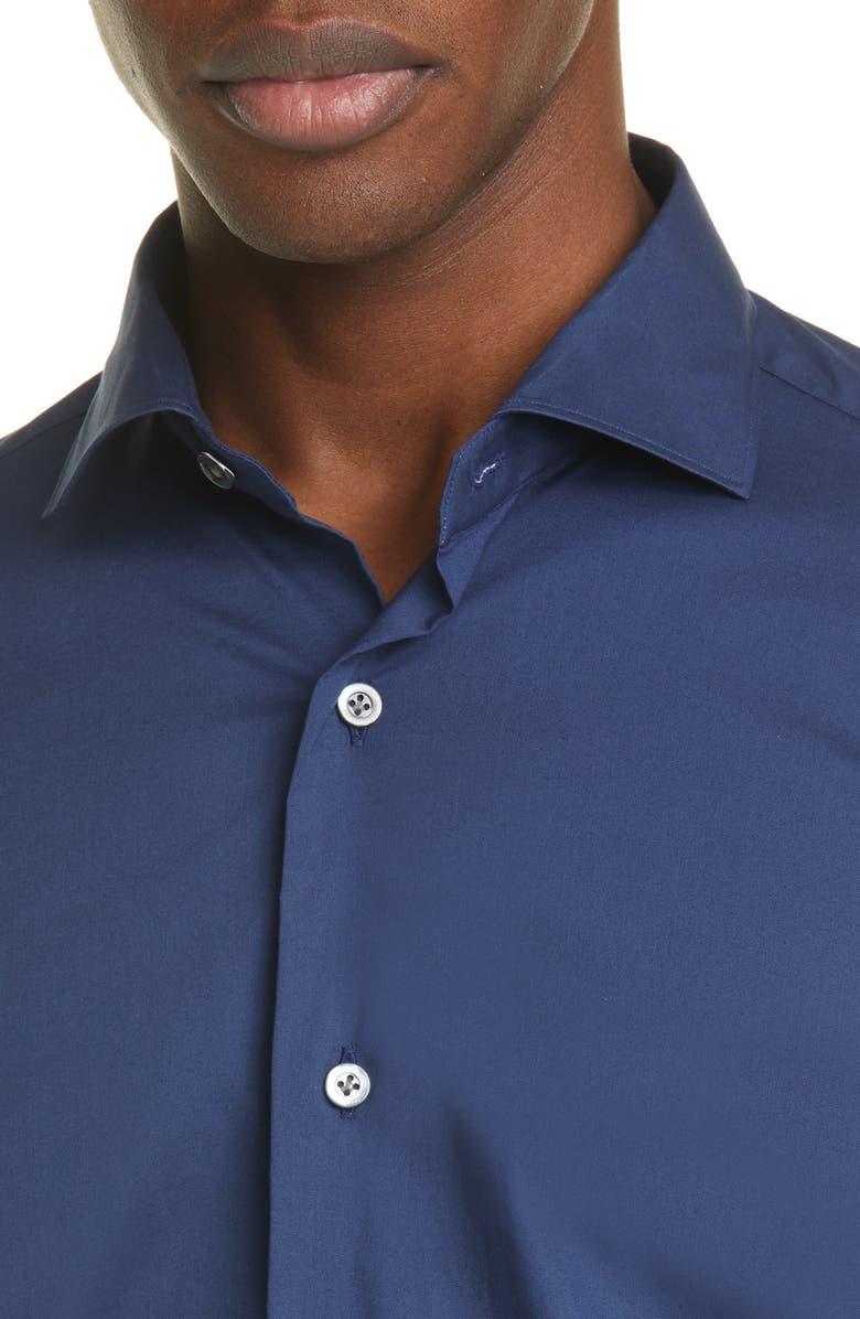 Boglioli Trim Fit Stretch Cotton Button-Up Shirt, Alternate, color, 