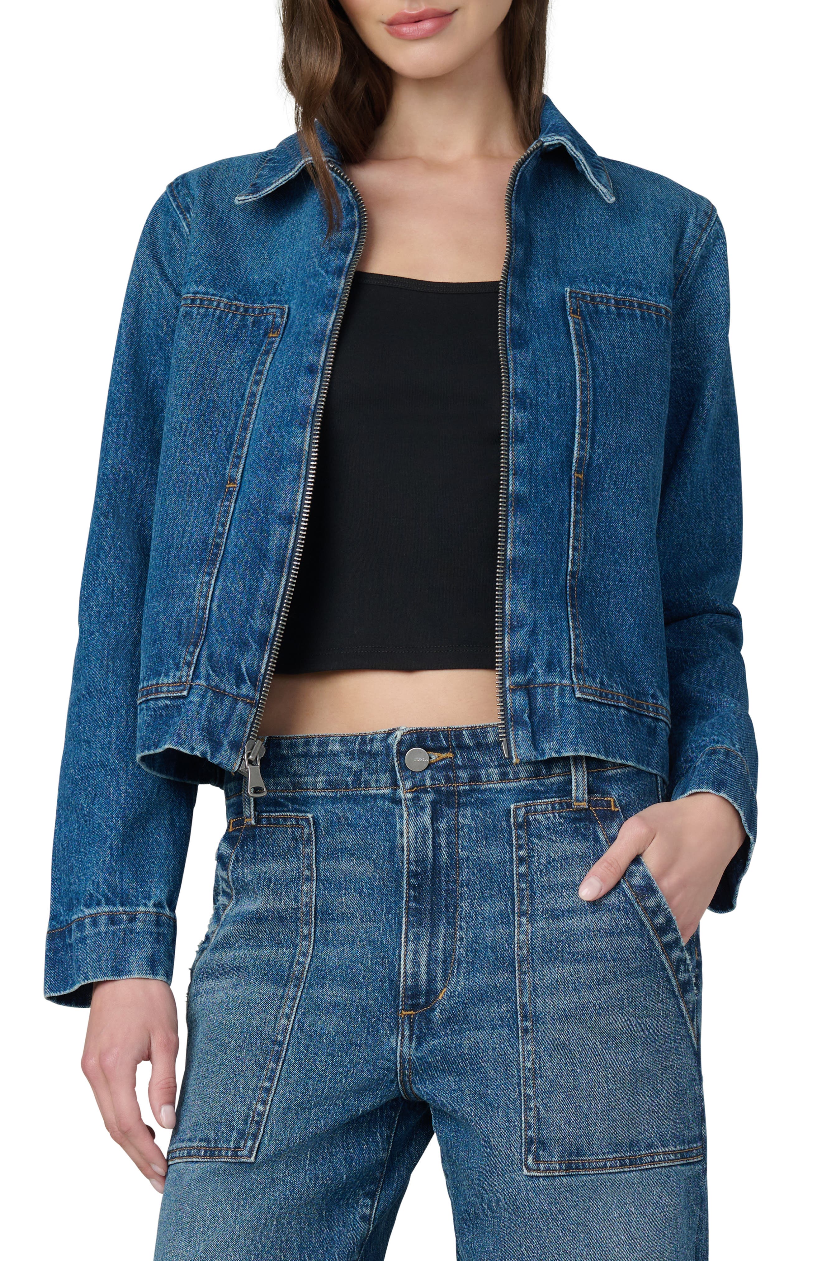 Joe's Boxy Zip Denim Jacket