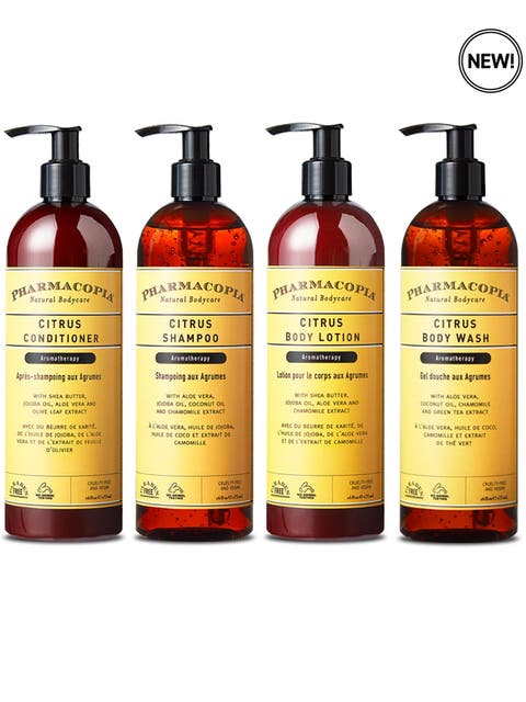 Citrus Essentials Bundle - Shampoo, Conditioner, Body Wash, Body Lotion