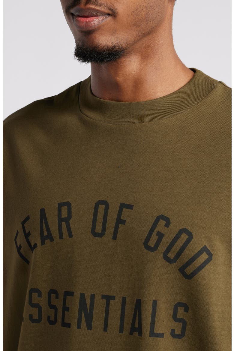 Gender Inclusive Oversize Cotton Logo Graphic T-Shirt, Alternate, color, OLIVE