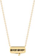 Crislu x Peanuts® GOOD GRIEF! Thought Bubble Pendant Necklace