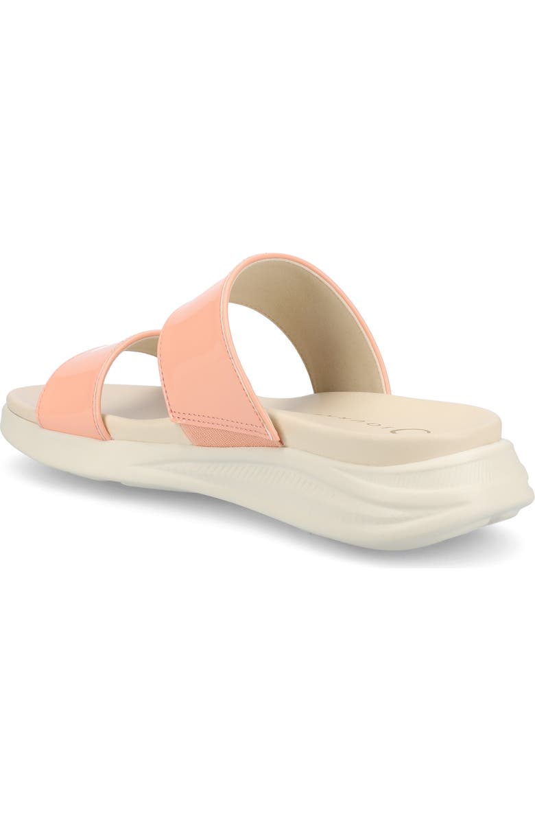 Journee Collection Janis Wedge Slide Sandal, Alternate, color, Patent/ Pink