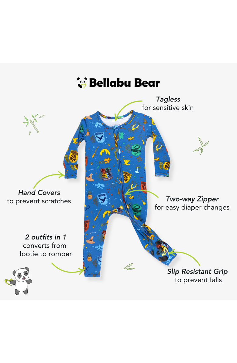Bellabu Bear Baby House Pride Convertible Footie, Alternate, color, House Pride