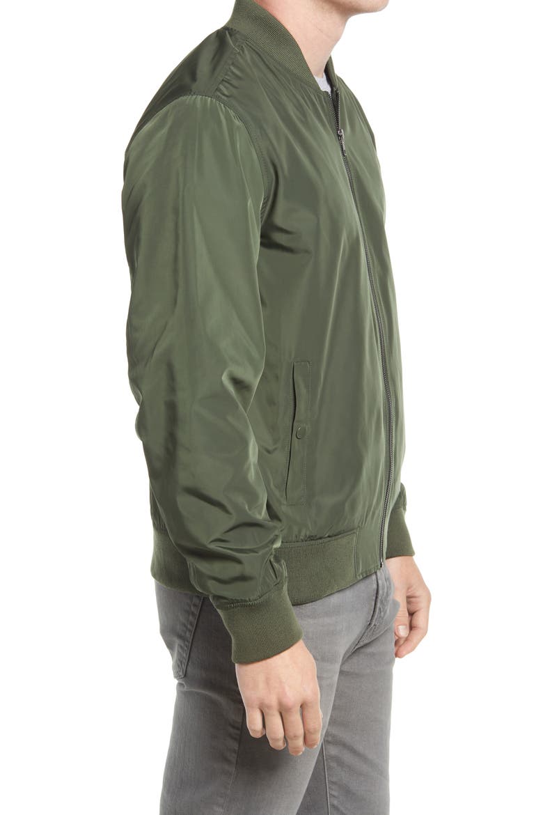 Lightweight Bomber Jacket, Alternate, color, GREEN IVY
