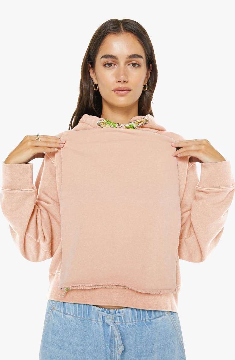 MOTHER Cravat Hoodie, Alternate, color, Shy Girl Mahogany Rose