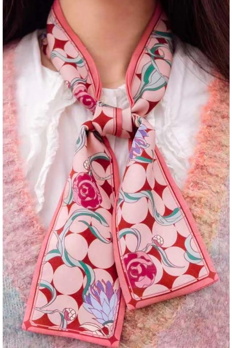 Dream Silk Scarf, Alternate, color, SAKURA PINK