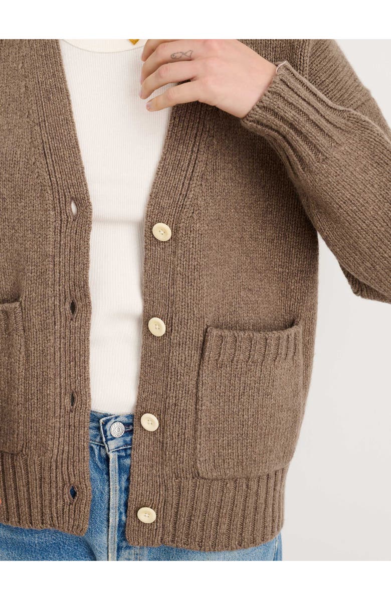 Alex Mill Emma V-Neck Lambswool Blend Cardigan, Alternate, color,