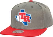 Mitchell & Ness Men's Mitchell & Ness Gray Texas Rangers Cooperstown Collection Basic Flip Snapback Hat