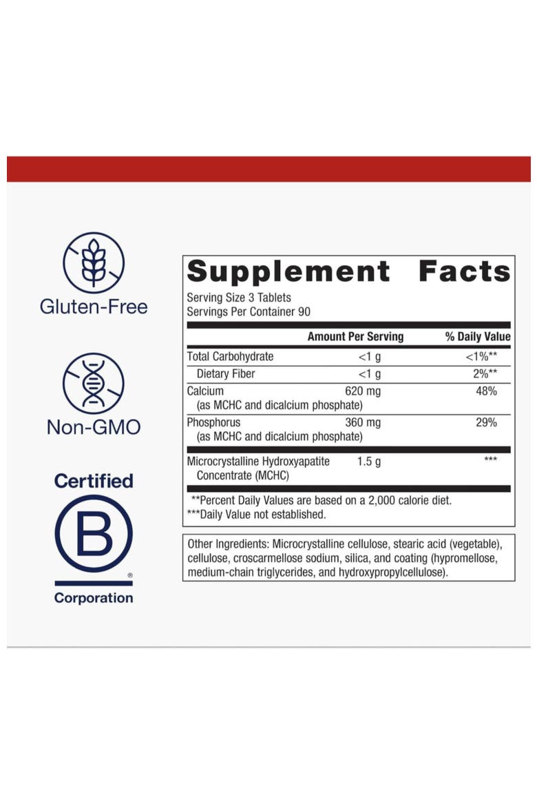 Bone Builder Classic Enhanced Bone Support Supplement 270 Tablets, Alternate, color, None