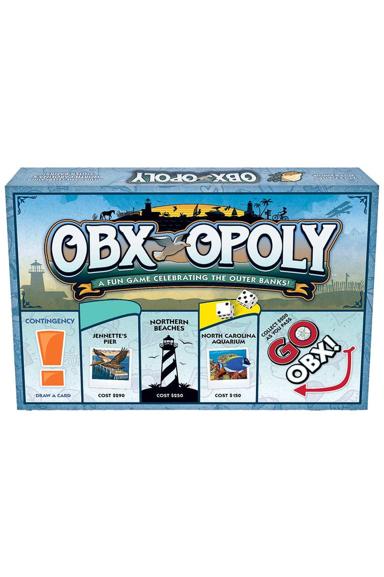 OBX Opoly Board Game, Main, color, Multicolored