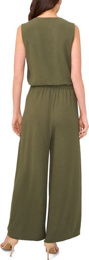 Tie Front Overlay Wide Leg Pants
