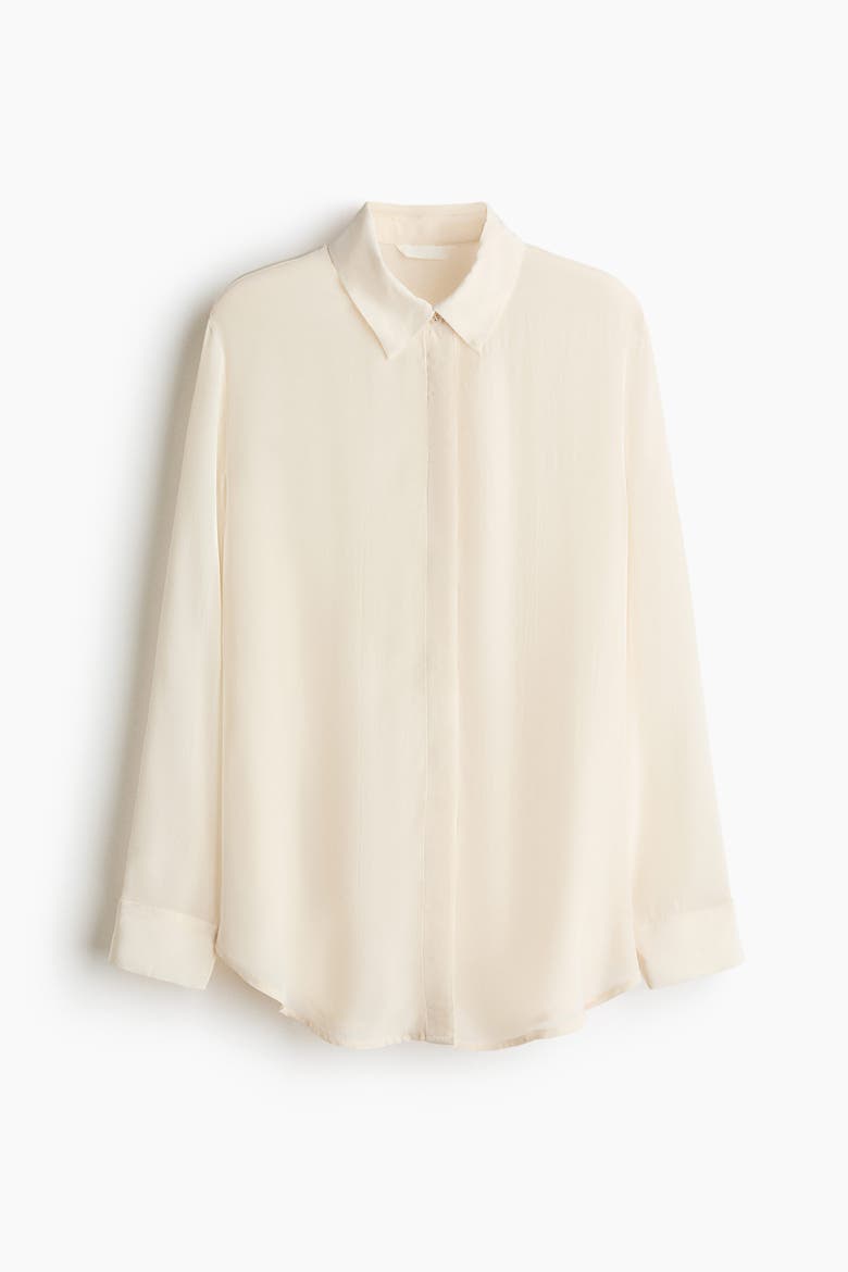 Viscose Shirt, Alternate, color, Light beige