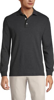 Lands' End Long Sleeve Cotton Supima Polo Shirt