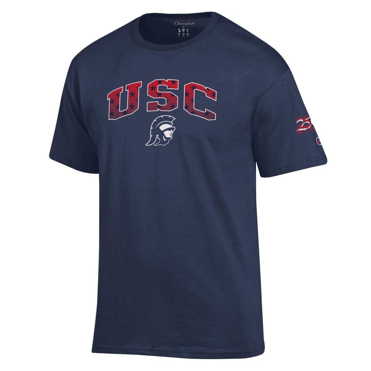 Champion Men's Champion Navy USC Trojans Americana 250th Arch T-Shirt ...
