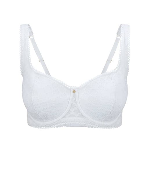 Adore Me Ede Push Up Balconette Bra In White