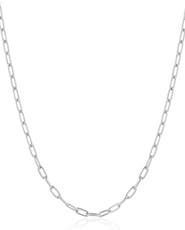 Crislu Layer Up Paperclip Chain Necklace