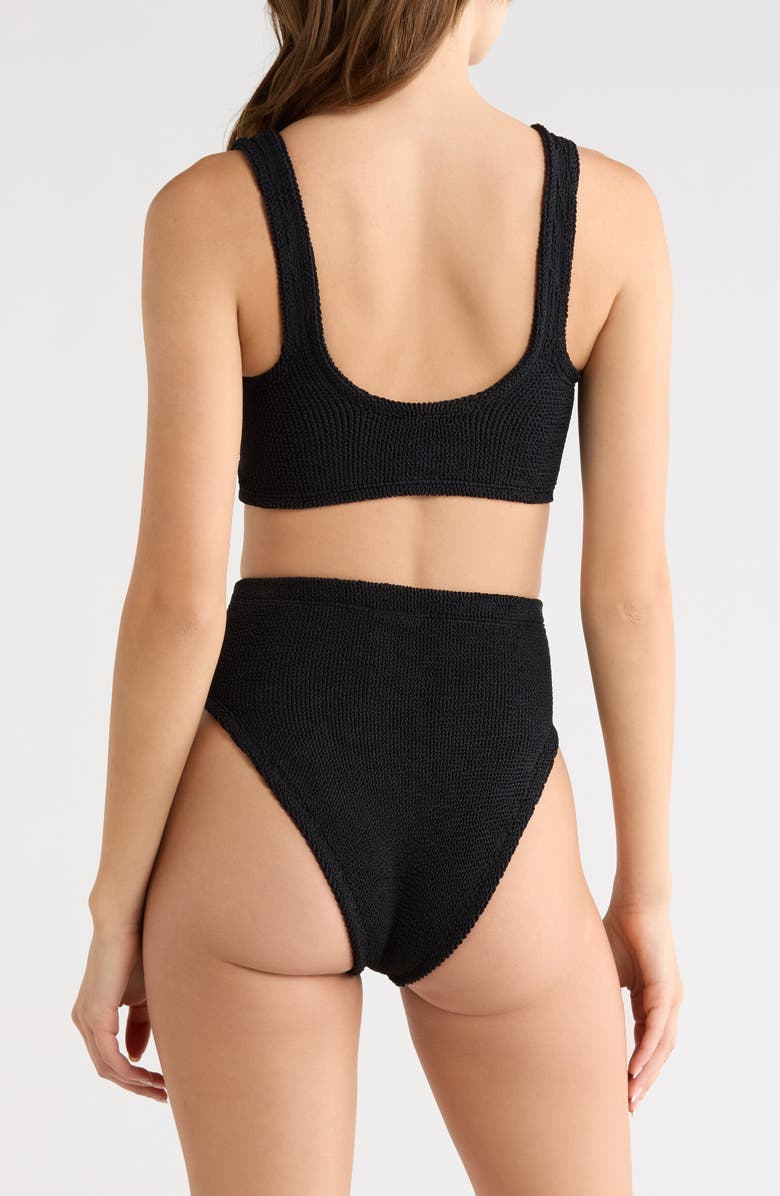 Hunza G Nadine Two-Piece Swimsuit, Alternate, color, Black