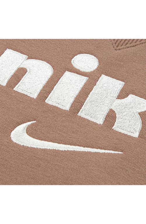 Nike Cozy Comfort Pullover & Joggers Set In Brown
