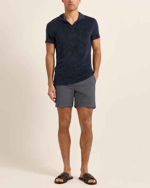 Terry Towelling Tailored Fit Towelling Polo Shirt