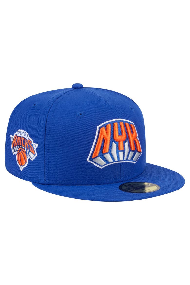 Men's New Era  Blue New York Knicks Deceptor 59FIFTY Fitted Hat, Main, color, Blue
